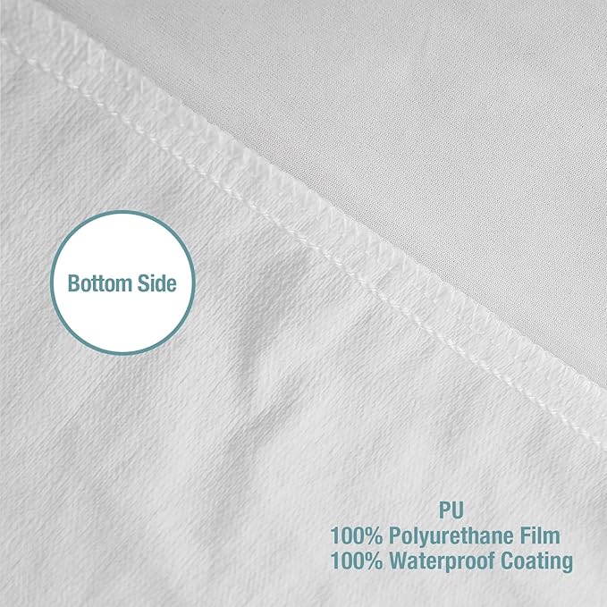 Bedecor California King Mattress Protector,Waterproof Cotton Terry Cover, Breathable and Soft for Babies, Pregnant Women, and Incontinence, Fits 9-18 Inch Deep Pocket (72"x84")
