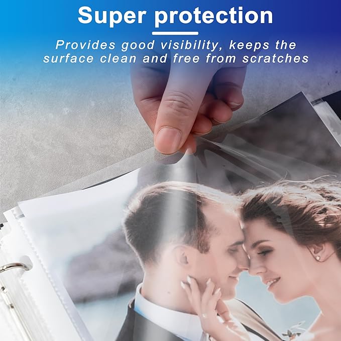 65 Pack Clear Sheet Protectors, 8.5 x 11 inch Page Protectors for 3 Ring Binder,Top Loading Paper Protector for Documents and Photos,Letter Size