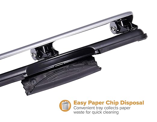 Bostitch EZ Squeeze™ Three-Hole Punch, 12-Sheet Capacity (2100)