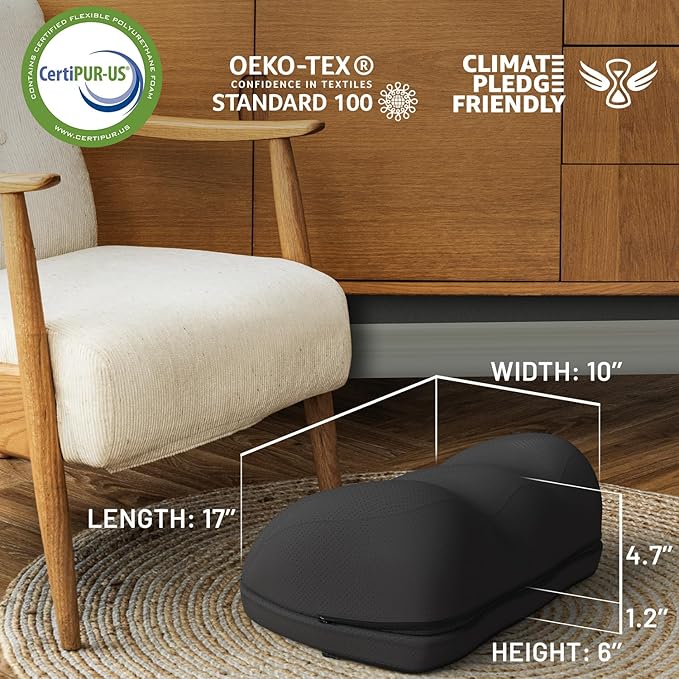 Cloud Foot Rest and Airplane Foot Rest Bundle – Memory Foam Comfort for Desk, Office, and Travel with Adjustable Ergonomic Design