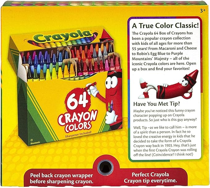 Crayola 6 Pack 64 Ct Crayons (52-0064), Assorted