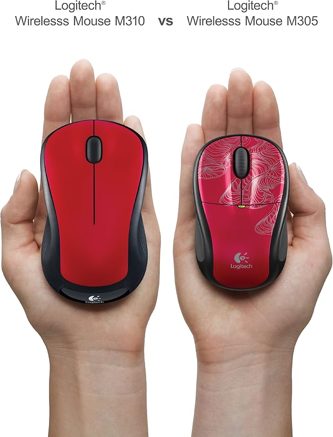 Logitech Wireless Mouse M310 (Flame Red)