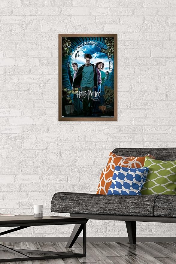 Trends International Harry Potter and the Prisoner of Azkaban - Sky One Sheet Wall Poster, 14.72" x 22.37", Bronze Framed Version