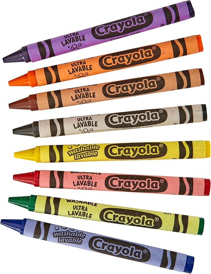 Crayola Washable Crayons, School Supplies, 24 Count
