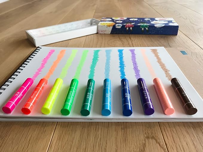 KOKUYO (コクヨ Highlighter Crayons, 10 Colors, KE-AC30