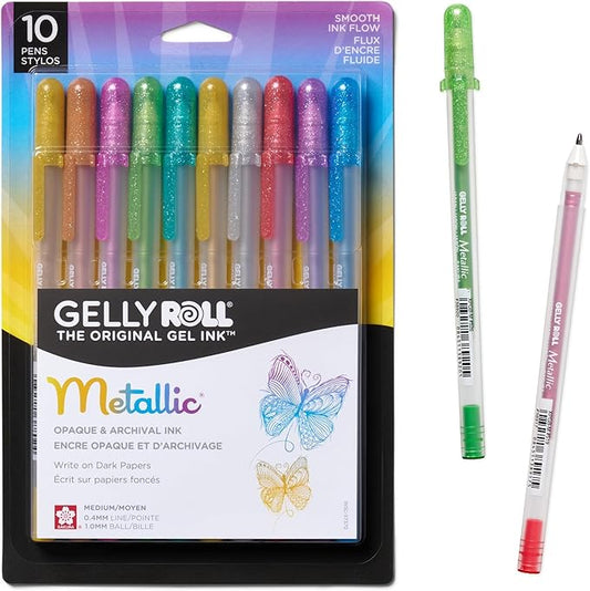 SAKURA Gelly Roll Metallic Gel Pen 10-Pack (57370)