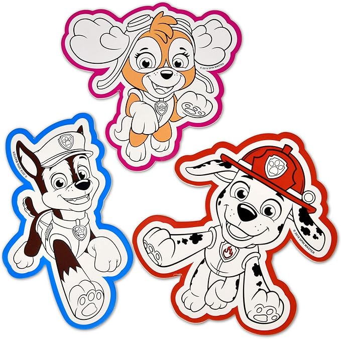 PAW Patrol Coloring and Activity Book Set, Color Mess Free Craft Art Kit for Kids, Includes Drawing Pad, Markers, Stickers