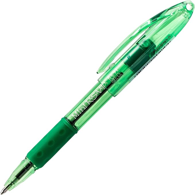 Pentel RSVP Mini Ballpoint Pen, (1.0mm) Medium Line, Assorted Ink (A/B/C/D/F/P/S/V) w/Key Ring, 8-Pk (BK91MNBP8M)