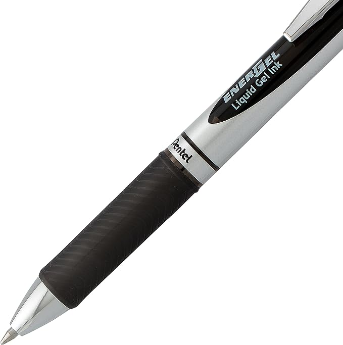 Pentel EnerGel RTX Retractable Liquid Gel Pens, (0.7mm), Assorted Colors, Ultimate Writing Pens, Best Writing Pens for Office, School and Journaling, Pack of 12