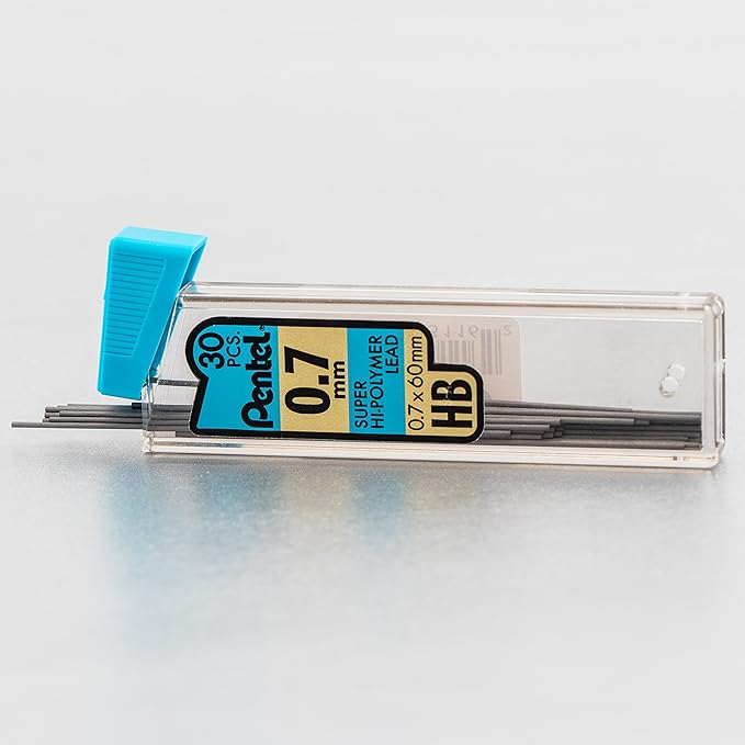 Pentel Super Hi-Polymer Lead Refill, (0.7mm) Medium, HB, 360 Pieces of Lead (C27-HB)