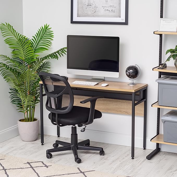 IRIS USA Computer Desk with Cable Organizer and Cable Tray