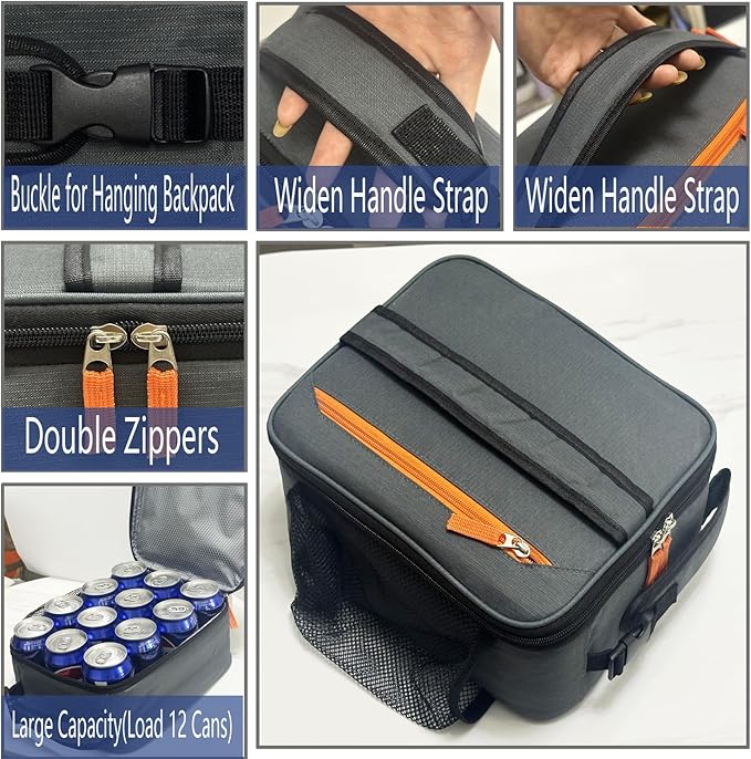 Lunch Box Insulated Lunch bag for Men Teen Kids Boys Adult Portable Stylish Small Lunchbox Special Design for Working Office school Picnic