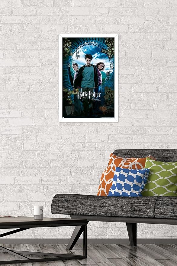 Trends International Harry Potter and the Prisoner of Azkaban - Sky One Sheet Wall Poster, 14.72" x 22.37", White Framed Version