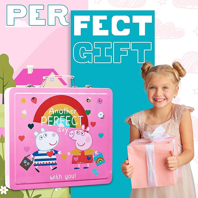 Peppa Pig Kids Art Set with Travel Case - Complete Drawing and Coloring Kit
