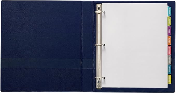 Avery Big Tab Printable White Label Dividers for 3 Ring Binders, 8 Tabs per Set, White, Great for Office Supplies, School Supplies, Organizing, and More (4 Sets of 14433)