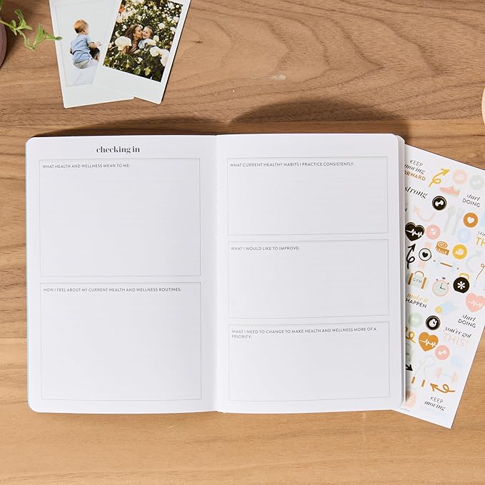 Wellness Log Petite Planner - Bold Florals