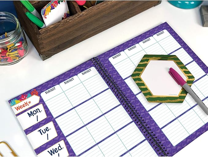 Carson Dellosa – One World, Hexagons with Gold Foil Colorful Cut-Outs, Classroom Décor, 36 Pieces