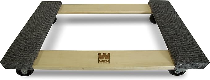 WEN 1320 lbs. Capacity 18 in. x 30 in. Hardwood Furniture Moving Dolly, Two Pack