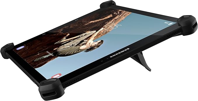 URBAN ARMOR GEAR [UAG] Rugged Exoskeleton Universal Android Tablet Case [Black] with Stand and Pen Holder for 9 & 10-inch Tablets Including Galaxy Tab S3, Tab S2, Tab A, Tab E & More