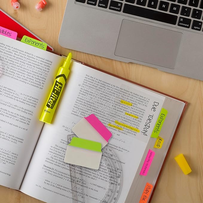 Avery Multiuse Ultra Tabs, 2" x 1.5", 2-Side Writable, Neon Pink/Green/Orange, 24 Repositionable Tabs (74753)
