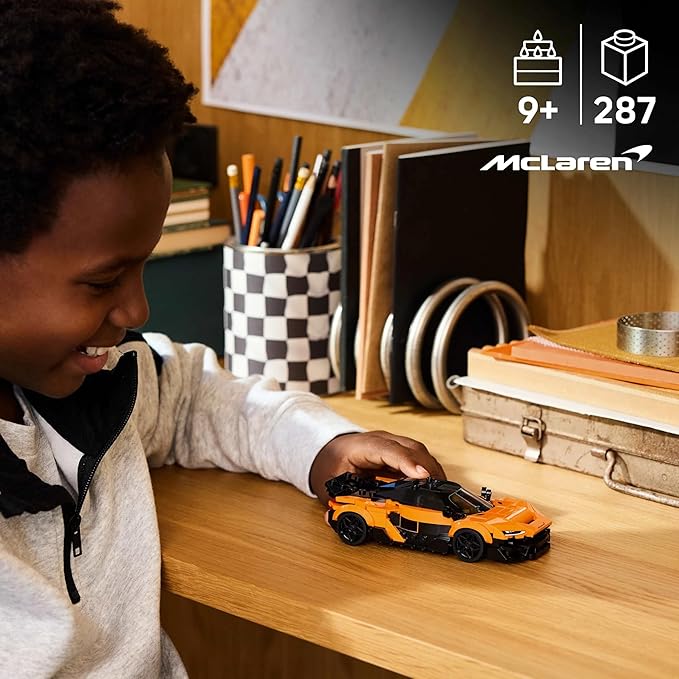 Lego 77257 Speed Champion McLaren W1 Toy Birthday Present Blocks for Boys and Girls Children 9 Years Old 10 Years Old 11 Years Old Elementary School Vehicles Car Mini Car Interior Stylish