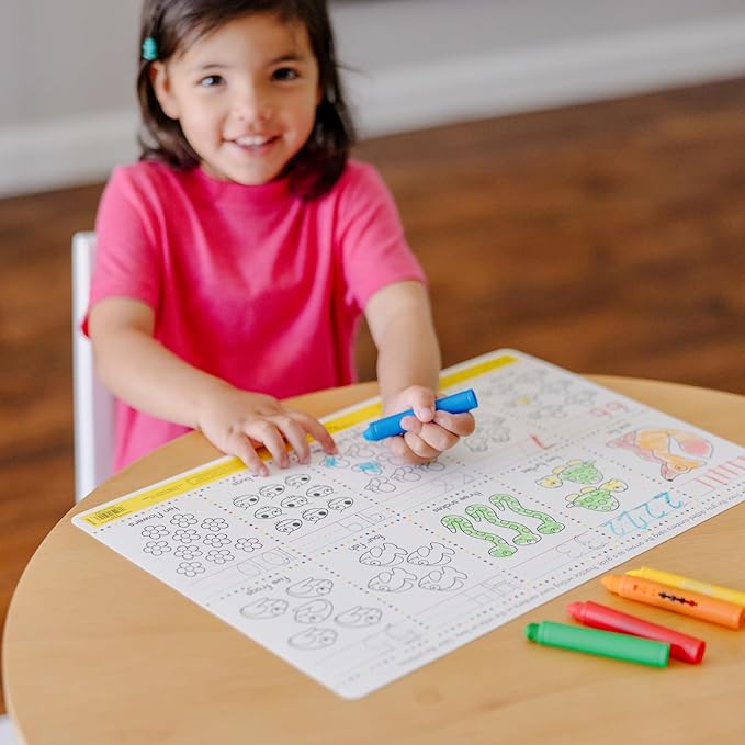Melissa & Doug Learning Mat Crayons - 5 Colors