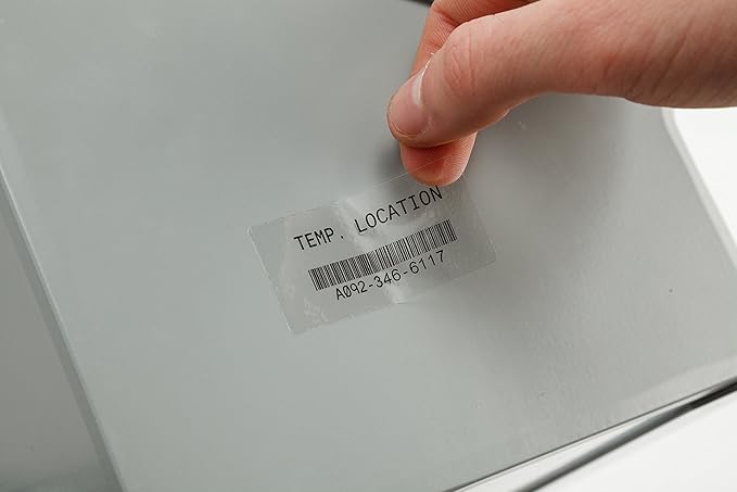 Brady Authentic (M21-750-430) Harsh Environment Polyester Label for Lab, Asset Tracking and Datacom Labeling, Black on Clear- For M210, M210-LAB, M211, BMP21-PLUS and BMP21-LAB Printers, .75" W 21' L