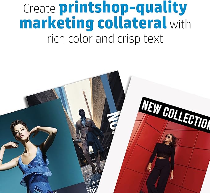 HP Professional Business Paper, Glossy, 8.5x11 in, 52 lb, 150 sheets, works with laser printers (4WN10A)