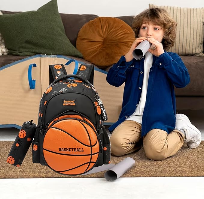 Boys' School Backpack with Lunch Box and Pencil Case - Ideal for Teens and Middle School Students