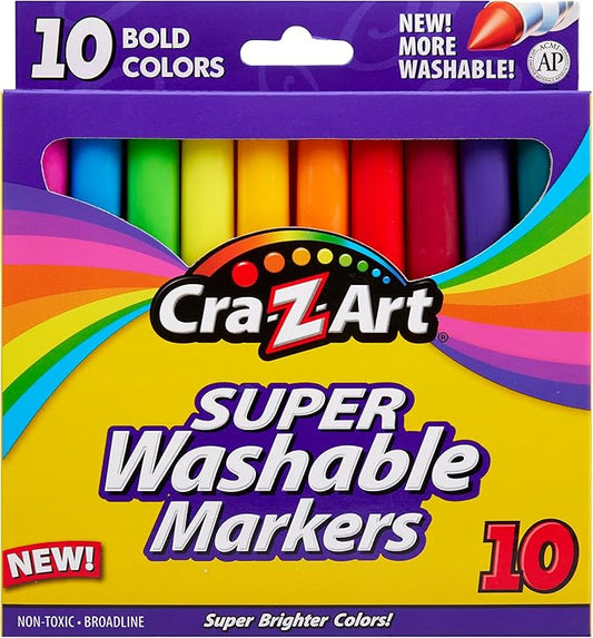 Cra-Z-Art Bold Washable Markers, 10 Count