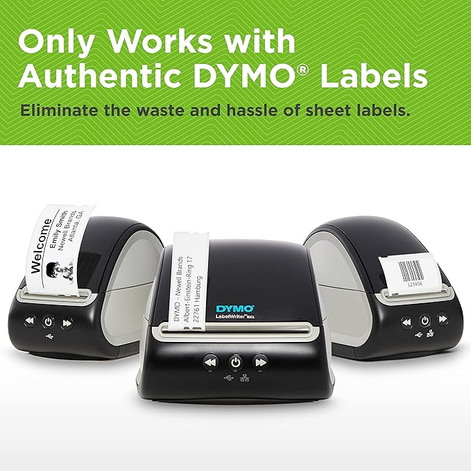 Dymo LabelWriter 550 Label Printer | labelmaker with Direct Thermal Printing | Automatic Label Recognition | Prints Address Labels, Shipping Labels, Barcode Labels and More | EU Plug