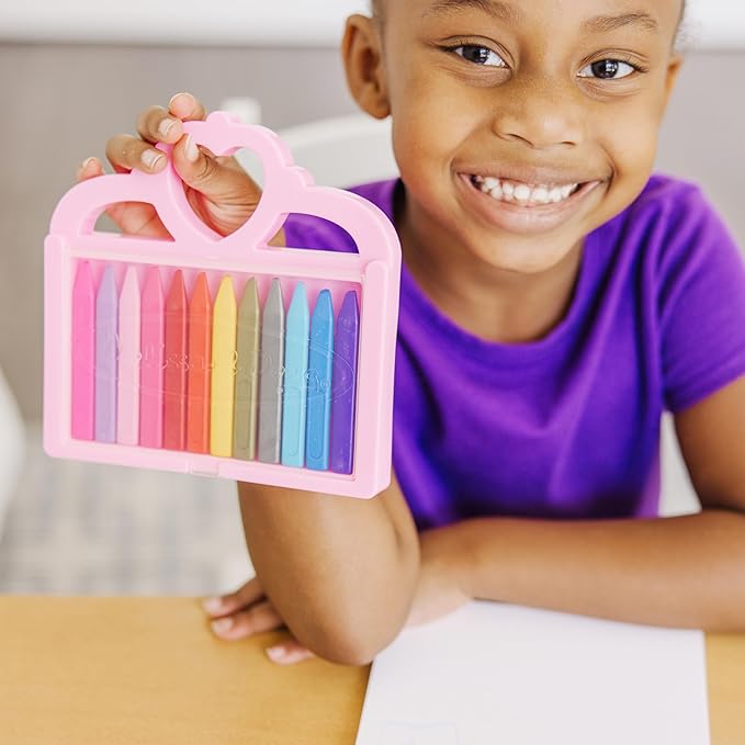 Melissa & Doug Princess Crayon Set - 12 Colors