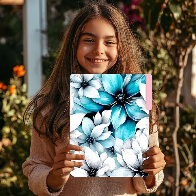 PARTH IMPEX 12 Pack Decorative Floral File Folders, 1/3 Cut Tab with Assorted Positions, Letter Size Paper Holders (9.75” x 11.75”) Matte Finish Laminated, Cute Fancy Folder for Office School Work