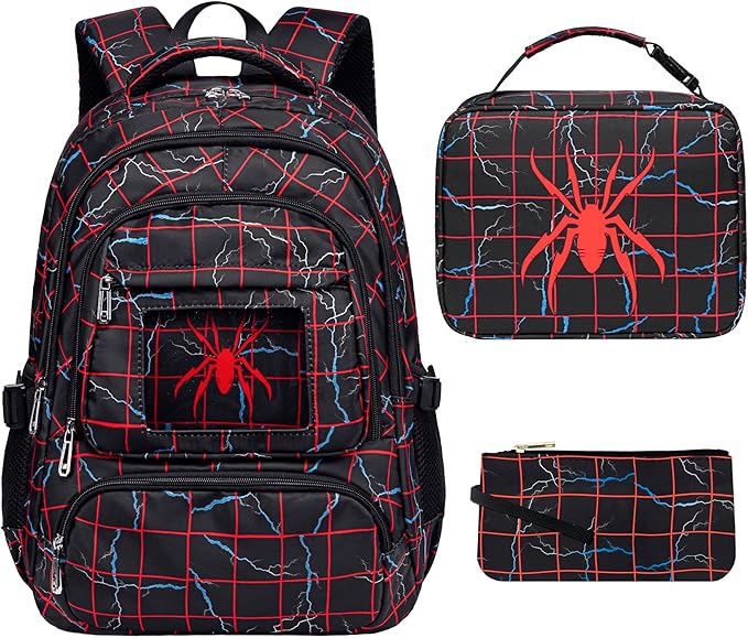 Kids Backpack for School With Lunch Box Boys Backpacks for Elementary Kindergarten Preschool Mochila Para Niños 6-8 10-12 4 5 6 7 8 9 10 11 12