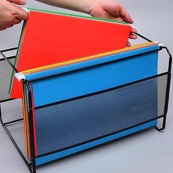 25 Packs Hanging File Folders Green,Letter Size 8.5x11, Hanging File Folders with 1/5-cut Tabs,File Folders for Filing Cabinet,Ideal Office,School Classroom Supplies
