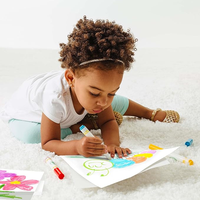 Crayola Color Wonder Mess Free Coloring Kit (120ct), 100 Mess Free Coloring Pages & 20 Mini Markers, Toddler Travel Activity, Gift for Toddlers