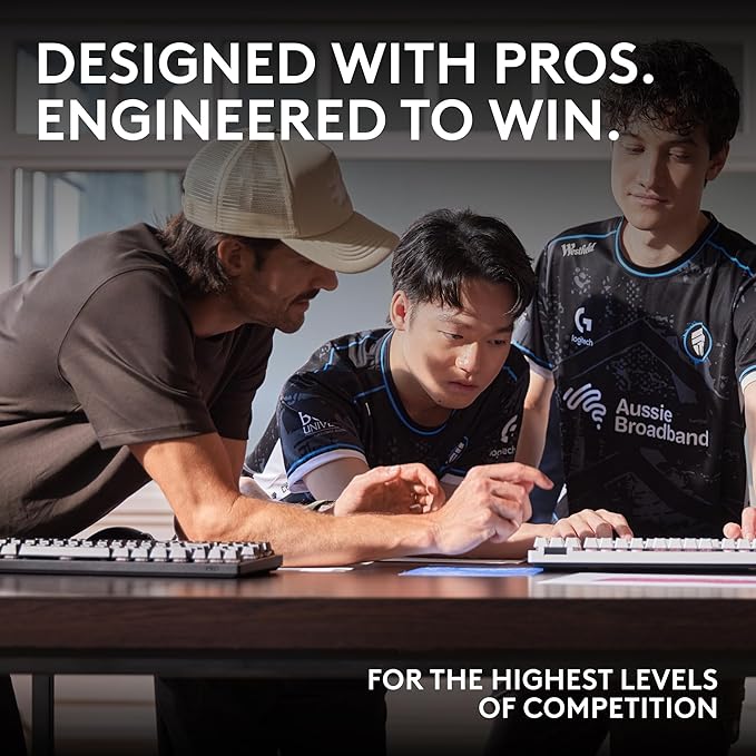 Logitech G PRO X 60 Lightspeed Wireless Gaming Keyboard, Ultra Compact TKL 60% Mechanical Keyboard for Windows PC, LIGHTSYNC RGB, Dual-Shot PBT Keycaps, GX Optical Tactile Switches - White