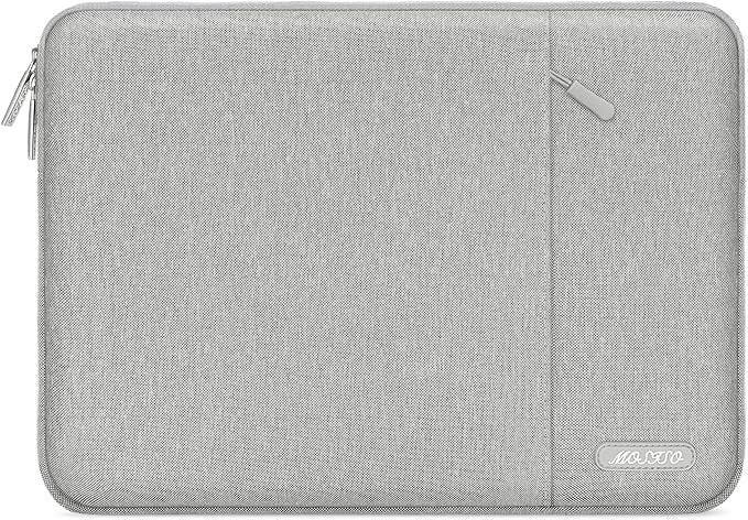 MOSISO Laptop Case 13 inch, 13 inch Laptop Sleeve Compatible with MacBook Air M4 M3 M2 M1 2025-2018 / Pro M2 M1 2025-2016, Polyester Vertical Computer Sleeve Bag with Pocket, Gray