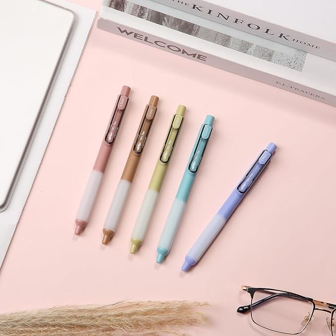 Mr. Pen- Aesthetic Highlighters and Gel Pens, 10 Pack, Morandi Color Highlighters, Assorted Color Gel Pens