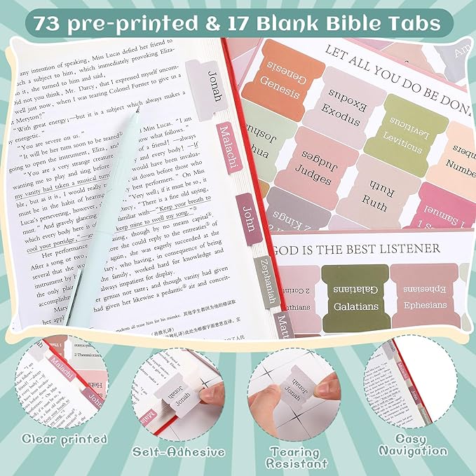 137 Pcs Bible Study Supplies Journaling Kit 1 Pencil Case 12 Highlighters 4 Sticky Notes 6 Gel Pens 35 Paper Clips 3 Tapes 1 Markers 75 Tabs for Christmas Bible School Gifts(Boho Color)