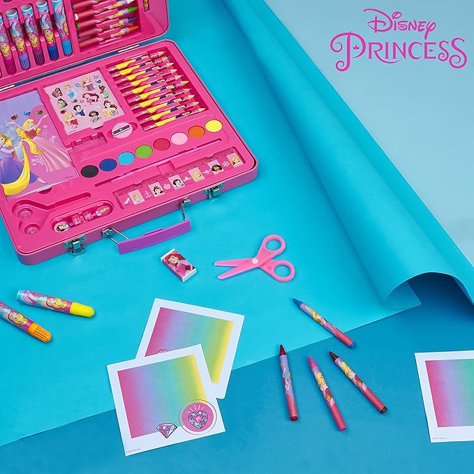 Disney Colored Pencils Art Supplies Kids Drawing Kit School Supplies Girls Drawing Pencils Art Kit with Crayons Gifts for Girls