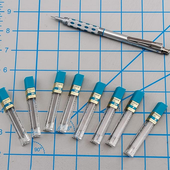Pentel Super Hi-Polymer Lead Refill, (0.7mm) Medium, 2H, 144 Pieces of Lead, 12 Tubes of Lead (50-2H)