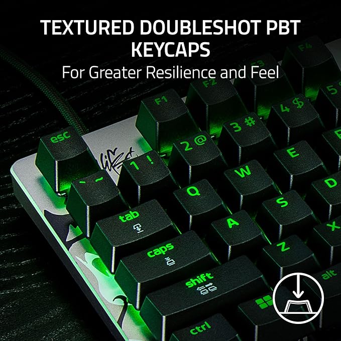 Razer Huntsman V3 Pro TKL 8KHz Esports Gaming Keyboard: Analog Optical Switches Gen 2-8000 Hz Polling Snap Tap - Rapid Trigger - Adjustable Actuation - Media Controls - Niko Edition