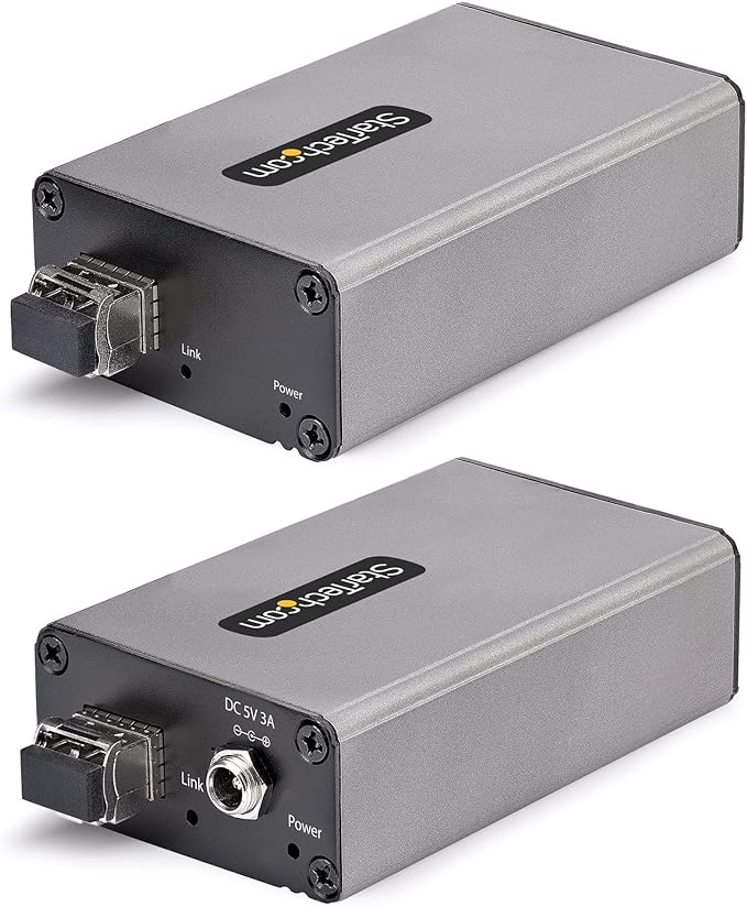 StarTech.com 2-Port USB 3.0 Extender Over OM3 Multimode Fiber - LC/LC - 2X USB-A Hub - 5Gbps - 350m (1150ft) Range - Durable USB Fiber Optic Extender - Optical USB Extender, TAA