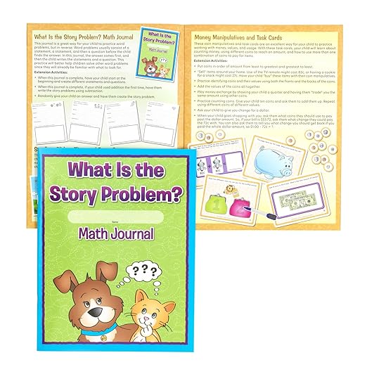Really Good Stuff Family Engagement Math Kit - Second Grade Students (Ages 7-8) - Math Skills - Educational Kit