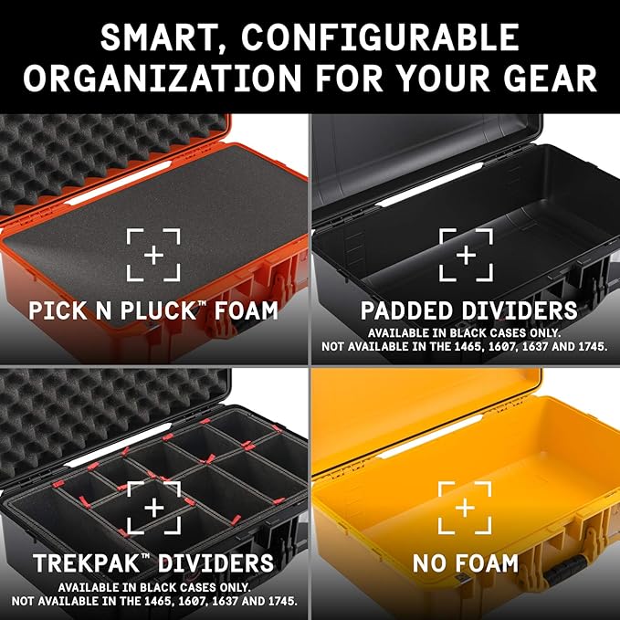 Pelican Air 1555 Case With Trekpack Dividers - Black