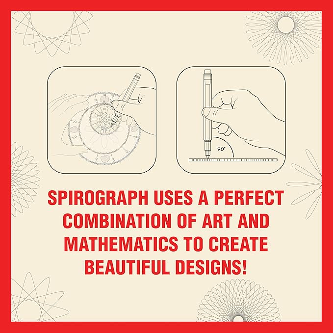 Spirograph Die-Cast Collectors Set – Special Edition, Arts and Crafts, Kids Toys, Art Supplies, Craft Supplies, Drawing Kit, Spiral Art, Metal Gear Design Kit, Pens, Design Sheet Included, Ages 8+