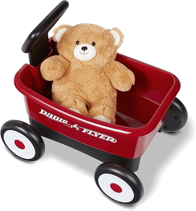 Radio Flyer My 1st Wagon with Teddy Bear, Red Amazon Exclusive
