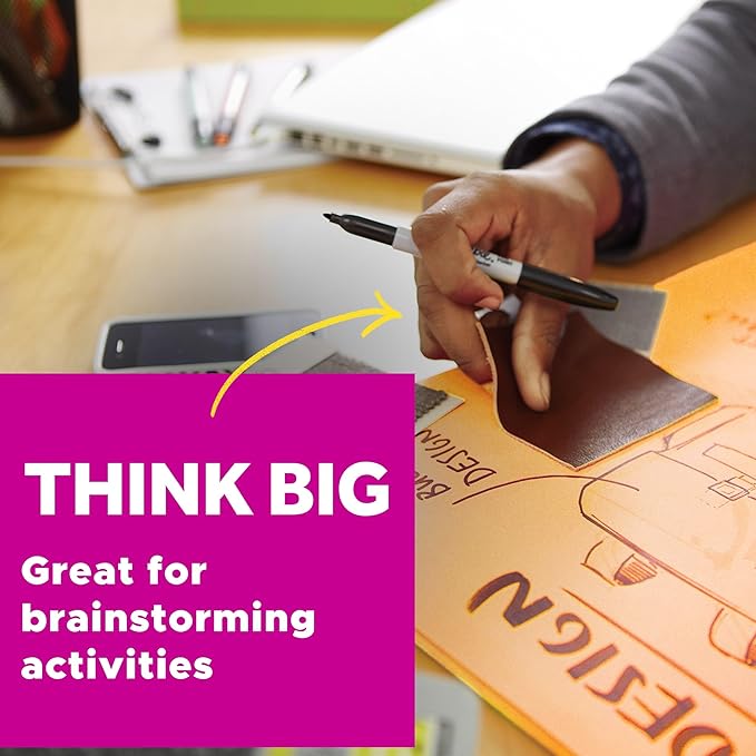 Post-it Super Sticky Big Notes, 8 in. x 8 in., Extra Large Sticky Notes in Papaya Fizz, 2 pads, 60 Sheets Total, Great for Vision Boards, Creative Projects, Study Spaces, Group Brainstorming, and More