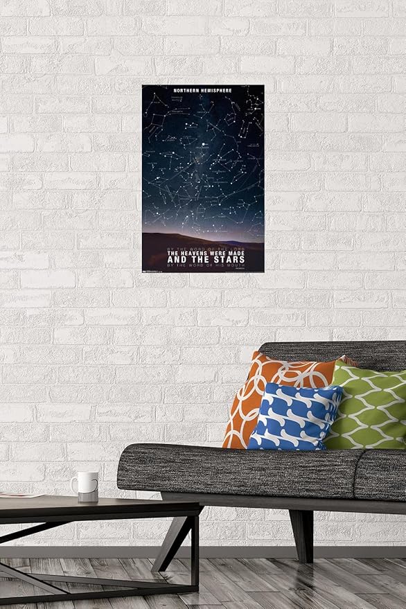 The Stars Wall Poster, 22.4L" x 14.7W", Premium Unframed Version